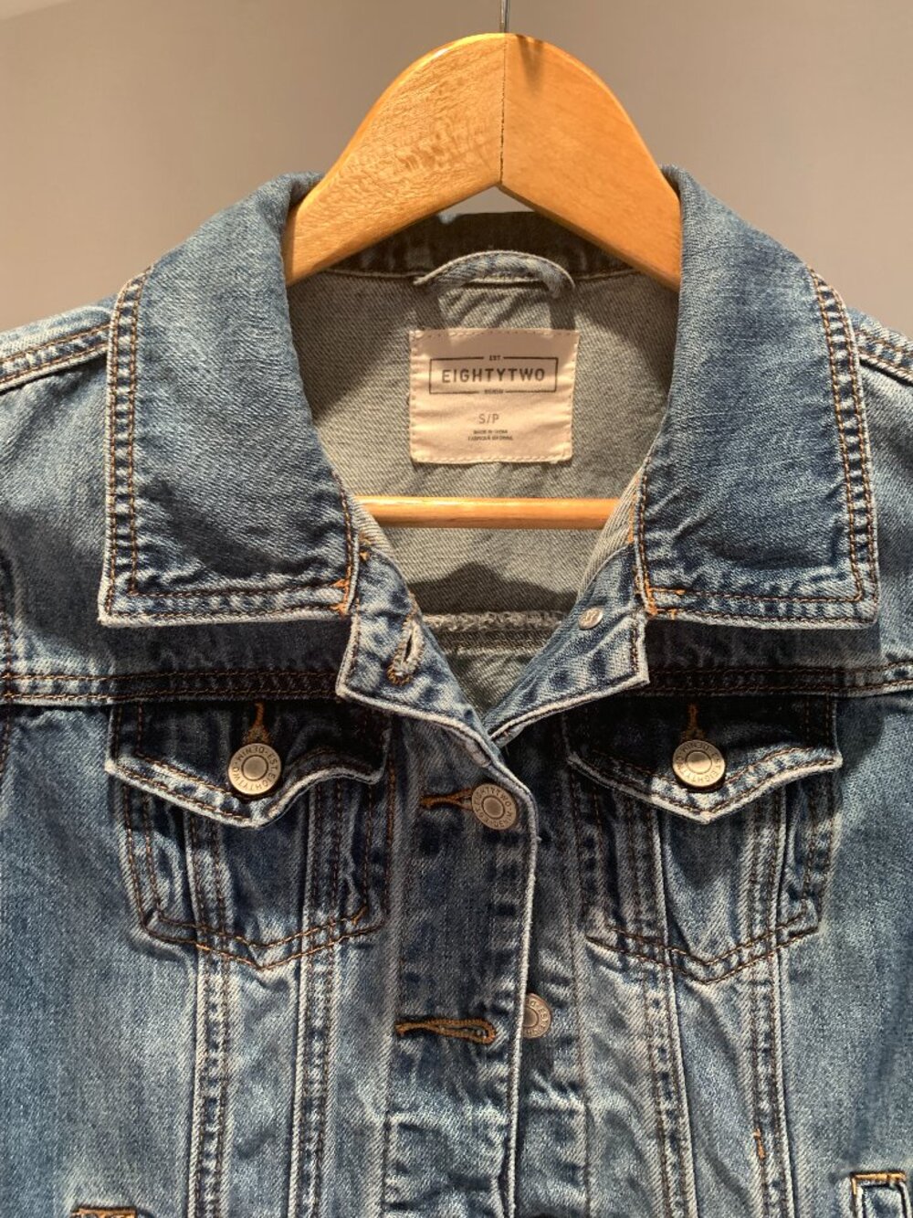Eighty Two Denim by Ardene Medium Wash Denim Jacket — Size Small — 100% Cotton